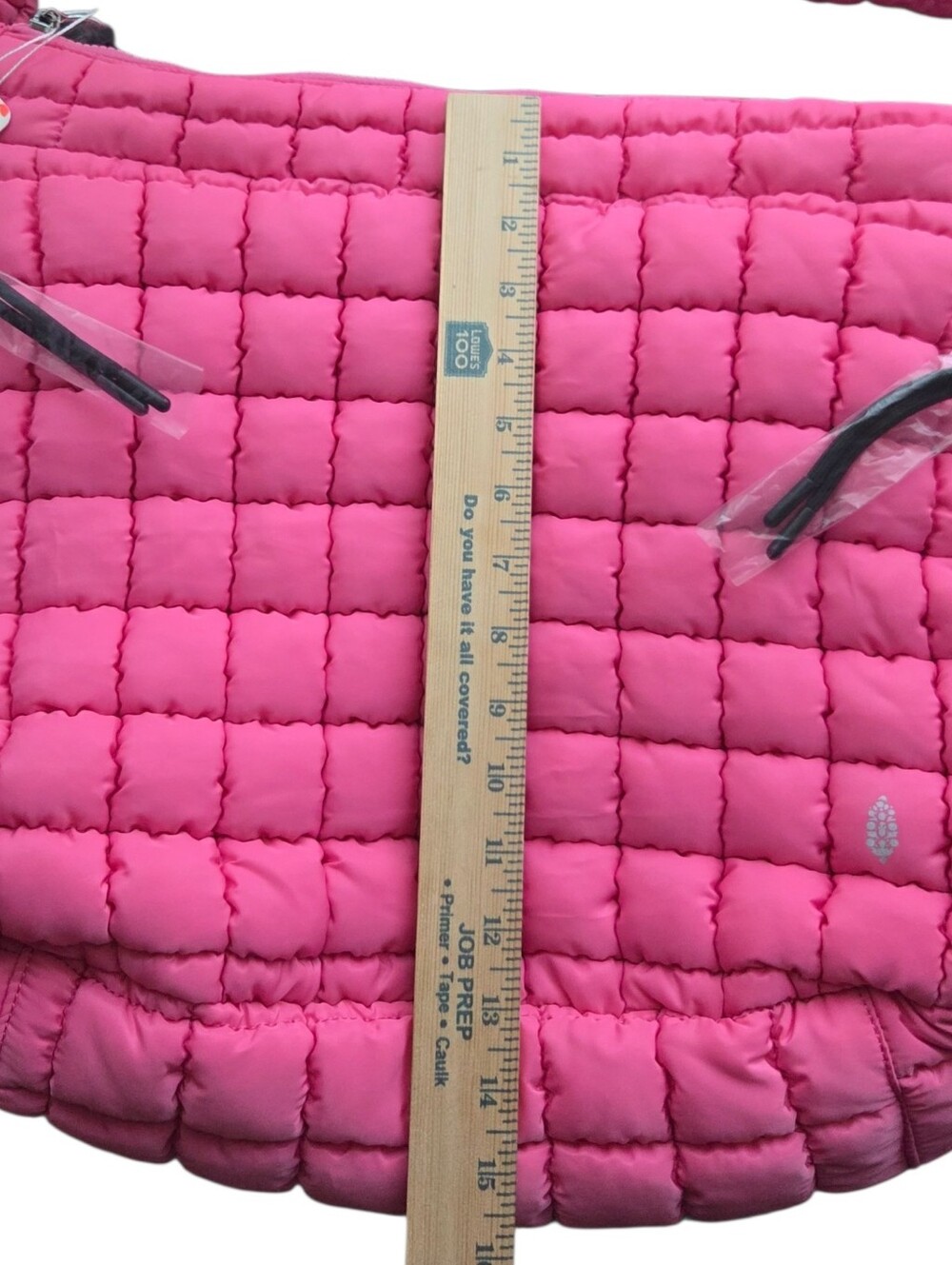 FP Movement Quilted Carryall Puffer Tote Bag Bubblegum Pink Oversized NWT - Picture 13 of 13
